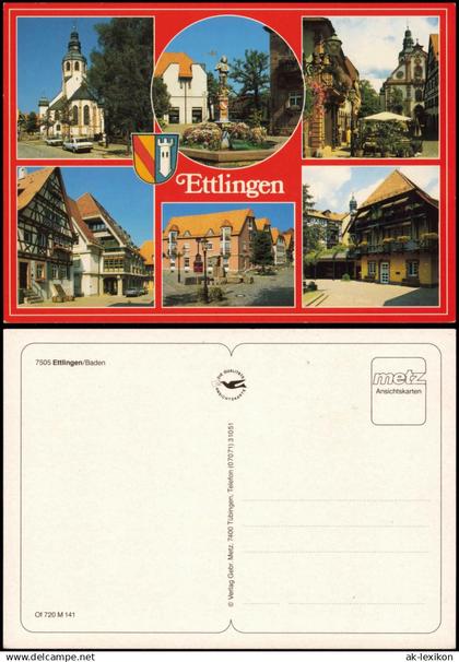 Ansichtskarte Ettlingen Ettlingen 1980