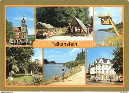 72423616 Falkenstein Vogtland Rathaus Talsperre Falkenstein Schlossfelsen Haus d