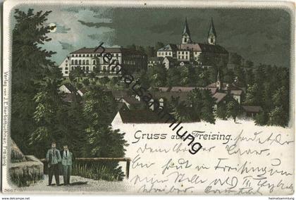 Freising - Nachtkarte - Verlag J. E. Herbstbuchner Freising - gel. 1901