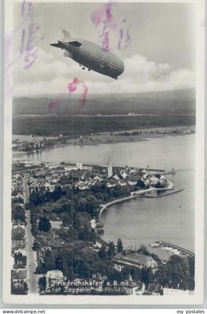 70028124 Friedrichshafen Bodensee Friedrichshafen Graf Zeppelin Fliegeraufnahme