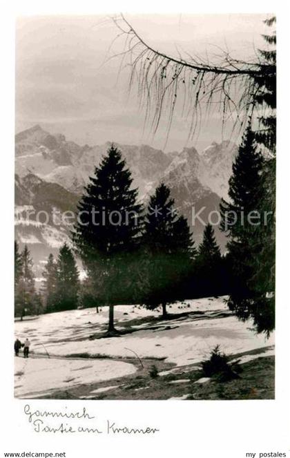 72632128 Garmisch-Partenkirchen Partie am Kramer Winterpanorama Alpen Garmisch-P