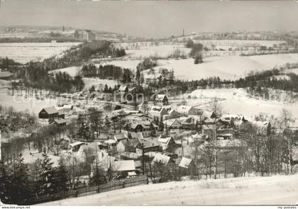 71980305 Geising Erzgebirge Winterpanorama Erholungsort Geising Osterzgebirge