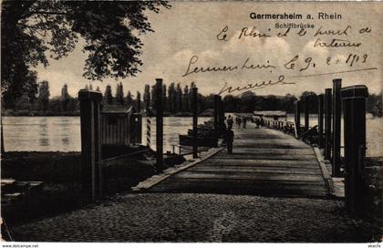 CPA AK Germersheim- Schiffbrucke GERMANY (1023087)