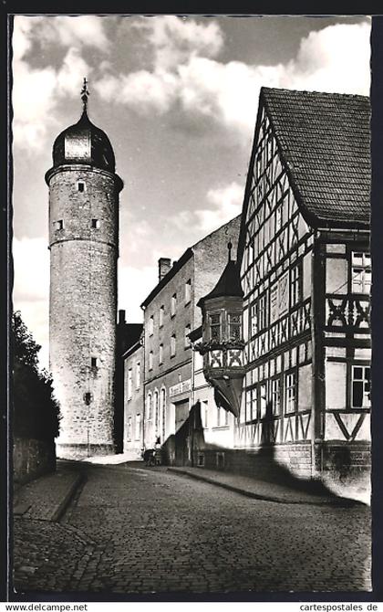 AK Gerolzhofen /Ufr., Weisser Turm