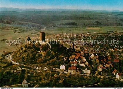 73164393 Giessen Lahn Fliegeraufnahme mit Burg Gleiberg Giessen