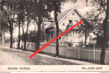 AK Glienicke Nordbahn Villa Endlich allein a Schildow Mühlenbeck Hohen Neuendorf Frohnau Hermsdorf Reinickendorf Berlin