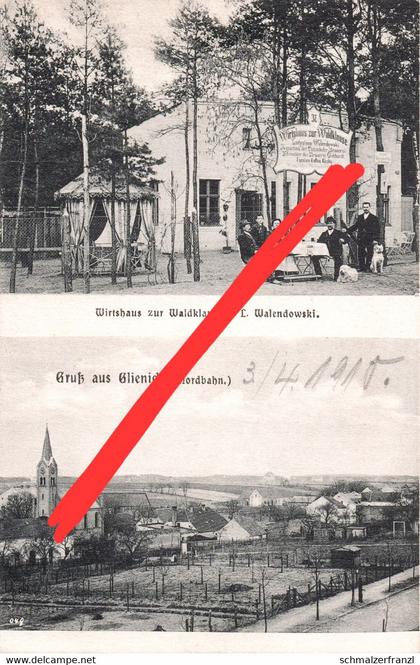 AK Glienicke Nordbahn Wirtshaus Waldklause a Schildow Mühlenbeck Hohen Neuendorf Frohnau Hermsdorf Reinickendorf Berlin