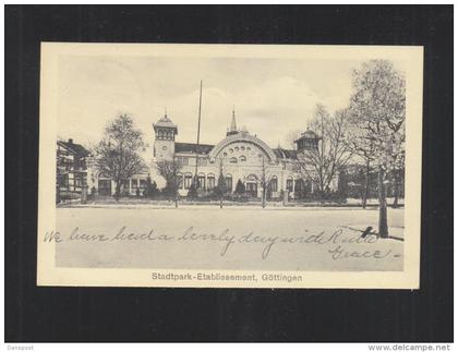 AK Göttingen Stadtpark-Etablissment 1911