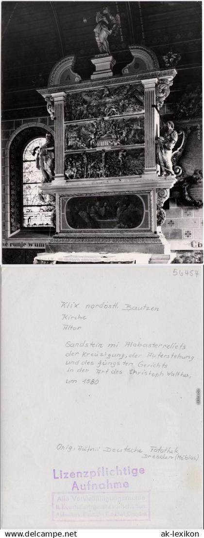 Klix Großdubrau Wulka Dubrawa Kirche: Altar b Bautzen 1965