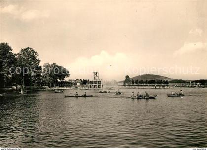 73027319 Grossschoenau Sachsen Groesste Freibad der DDR Sprungturm Grossschoenau