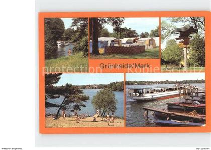 72362191 Gruenheide Mark Camping Peetzsee Strand Loecknitz Werlsee