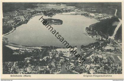 Grünheide (Mark) - Fliegeraufnahme 1930 - Verlag W. Meyerheim Berlin