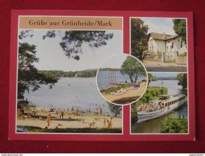 Grünheide / Mark (Oder-Spree) - Mehrbildkarte (Werlsee / Peetzsee / Jugendherberge "Fontane")