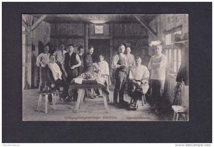 Kriegsgefangenen Lager Güstrow  Camp prisonniers français Guerre 1914-1918  Haarschneidestube coiffeur salon coiffure