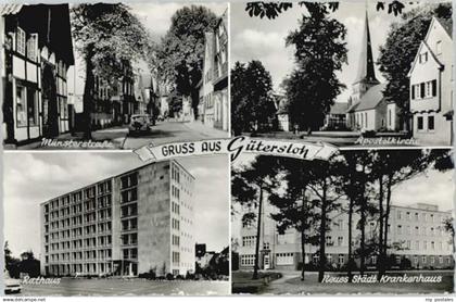 70132860 Guetersloh Guetersloh Muensterstrasse Rathaus Krankenhaus Apostelkirche