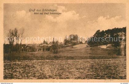 43369407 Schoenhagen Neustadt Dosse Blick zum Dorf