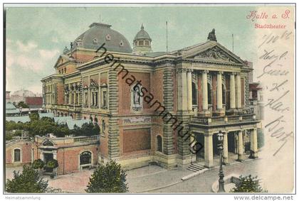 Halle (Saale) - Stadttheater - Verlag H. Leistenschneider Halle