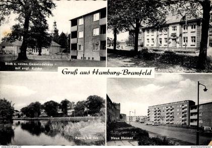 CPA Hamburg Wandsbek Bramfeld, Bezirksamt und Schule