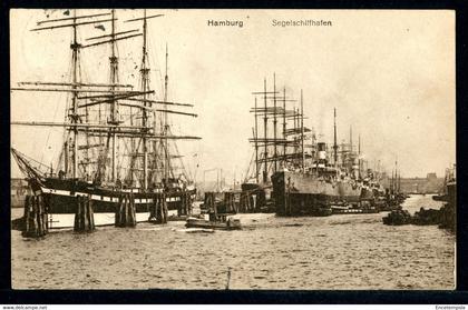 CPA - Carte Postale - Allemagne - Hambourg - Segelschiffhafen (CP19226+)