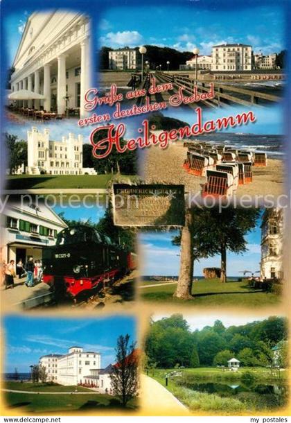 73270923 Heiligendamm Ostseebad Kurhaus Dampflok Strand Heiligendamm Ostseebad