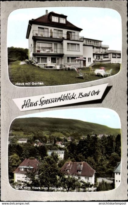 Passepartout CPA Bad Orb im Main Kinzig Kreis Hessen, Blick auf Haus Spessartblick, G. Holzmann, Ort