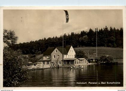 Hetzdorf - Pension Bad Sumpfmühle mit Hakenkreuz