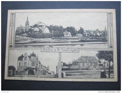 HÖCHST, Sindlingen,  Schöne Karte um 1919