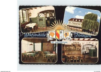 71850701 Ihringen Hotel Restaurant Winzerstube Weinort Kaiserstuhl Wappen Ihring