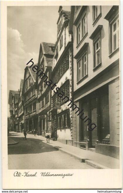 Kassel - Wildemannsgasse - Foto-AK - Verlag Bruno Hansmann Kassel