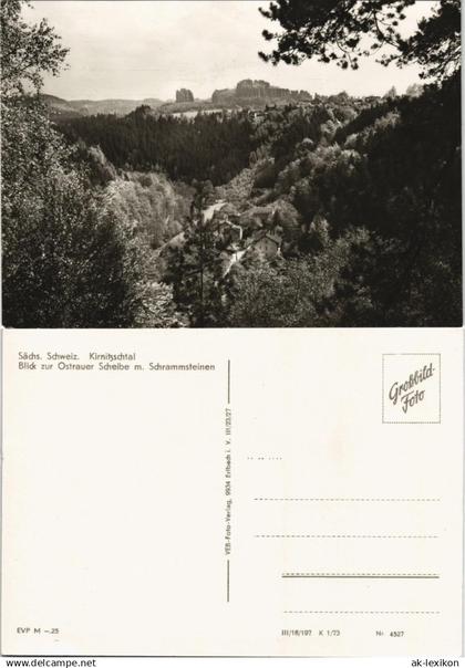 Kirnitzschtal-Sebnitz Sachsen Kirnitzschtal Landschafts-Panorama DDR AK 1973