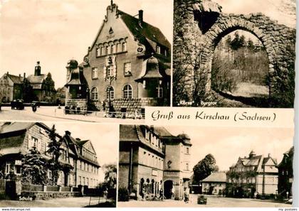 73962306 Kirschau Sachsen Post und Rathaus Koerse Burgtor Schule Dorfplatz