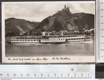 Königswinter Dampfer Kraft durch Freude am schönen Rhein gebraucht 1993  (AK 3195 )