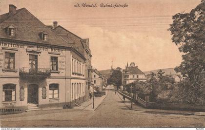 st. wendel , sarre * bahnhofstrasse * sankt wendel allemagne germany