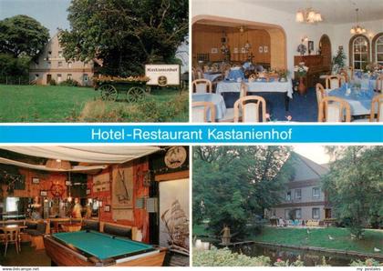 73930088 Krummhoern Hotel Restaurant Kastanienhof Gastraum Billardzimmer Park