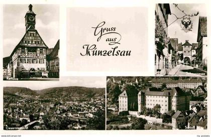 42864294 Kuenzelsau Rathaus Schnurgasse Schloss Kuenzelsau