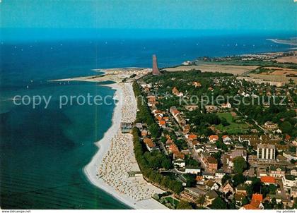 73158998 Laboe Fliegeraufnahme Denkmal Strand Laboe