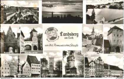 70111510 Landsberg Lech Landsberg Tor Brunnen Turm Rathaus  x 1958 Landsberg