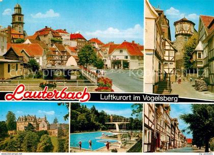 72932417 Lauterbach Hessen Teilansichten Schloss Schwimmbad Lauterbach (Hessen)