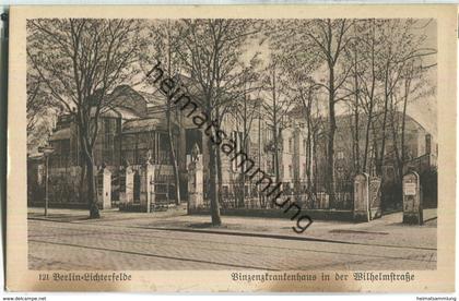 Berlin-Lichterfelde - Vinzenzkrankenhaus in der Wilhelmstraße - Verlag Rübner Lankwitz 30er Jahre