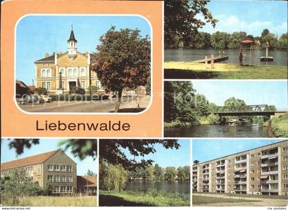 71975670 Liebenwalde Rathaus Markt Freibad Muehlensee Bruecke Vosskanal