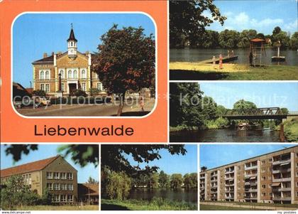 72545314 Liebenwalde Rathaus Markt Freibad Muehensee Bruecke Vosskanal