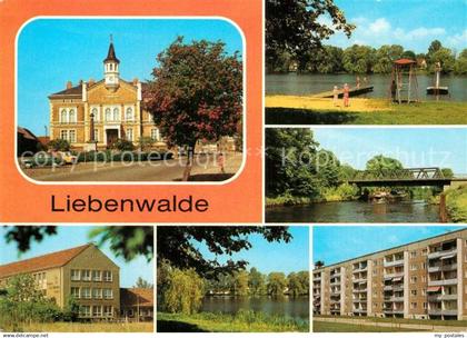 72986709 Liebenwalde Rathaus Marktplatz Freibad am Muehlensee Vosskanal Werner-S