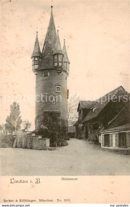 73808025 Lindau Bodensee Diebsturm Lindau Bodensee