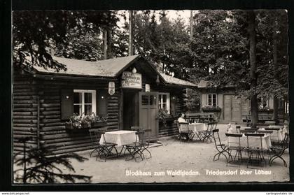 AK Friedersdorf über Löbau, Blockhaus zum Waldfrieden