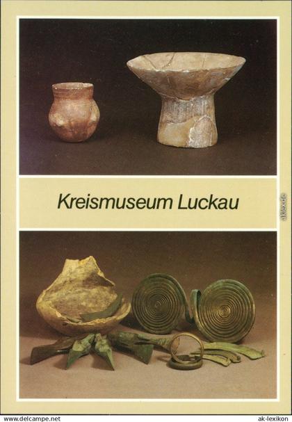 Luckau Łuków Kreismuseum: Stichbandkeramik, Bronzehortfund 1988