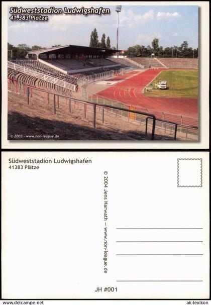 Ansichtskarte Ludwigshafen Südweststadion Fussball Stadion Sportanlage 2004