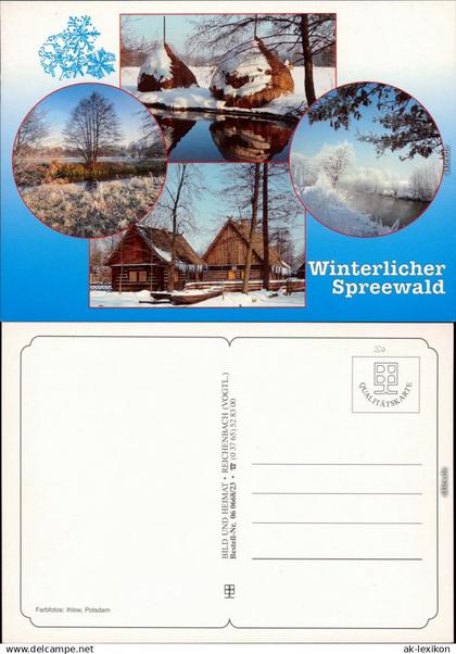 Lübben (Spreewald) Lubin (Błota) Winterliche Szenen mit Hütten,   1995