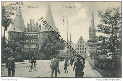 Lübeck - Holstentor - Verlag Hugo Meyer Lübeck gel. 1914