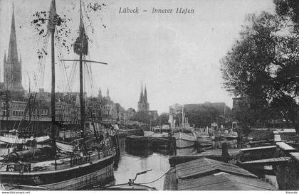 Lübeck - Innerer Hafen gel.1920