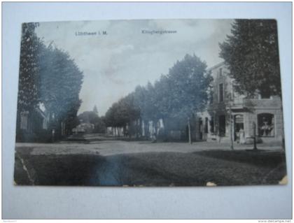 LÜBTHEEN , Strasse   ,  Schöne Karte um 1911 , Eckknick